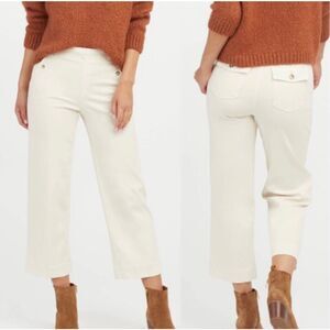 Spanx Twill Crop Wide Leg Pant XS